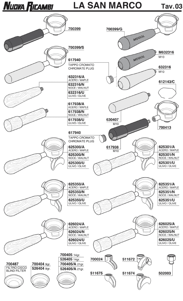 San marco 03 ESPRESSO MACHINE PARTS