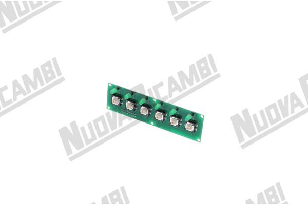 TOUCH PAD BOARD 6 BUTTONS SED - 6 LED -16 PIN  SANREMO MILANO LX