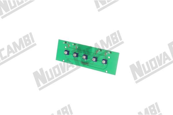 TOUCH PAD BOARD 5 BUTTONS  - 4 LED - 8 PIN  CIMBALI M39GT/ M32 DOSATRON   ( 931061018 )