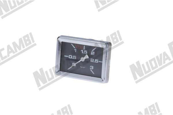 SIGLE SCALE MANOMETER 0-3 BAR - CONNECTION 1/4M FLAT - FRAME 79x56mm - BODY Ø 52mm  GAGGIA