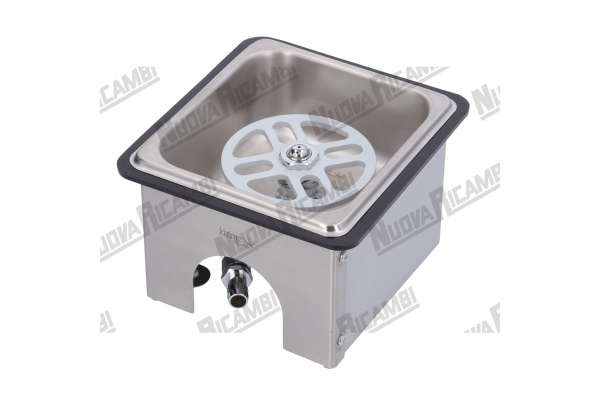 COUNTER TOP PITCHER RINSER FOR MILK JUGS CLEANING 174x160x129mm - RECESSED 160x145x110mm