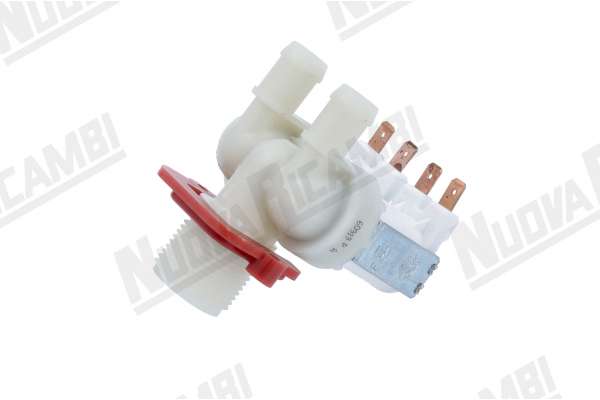 DOUBLE SOLENOID VALVE 180° V220-50/60 PIPES FITTING Ø 14mm