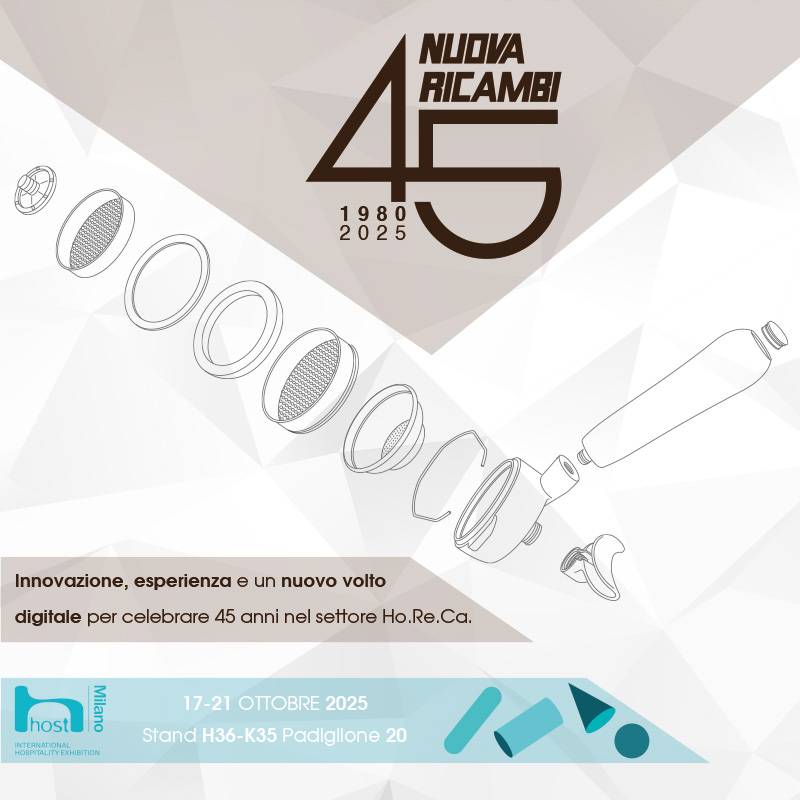 Nuova Ricambi a HOST celebra 45 anni nel mondo Ho.Re.Ca.