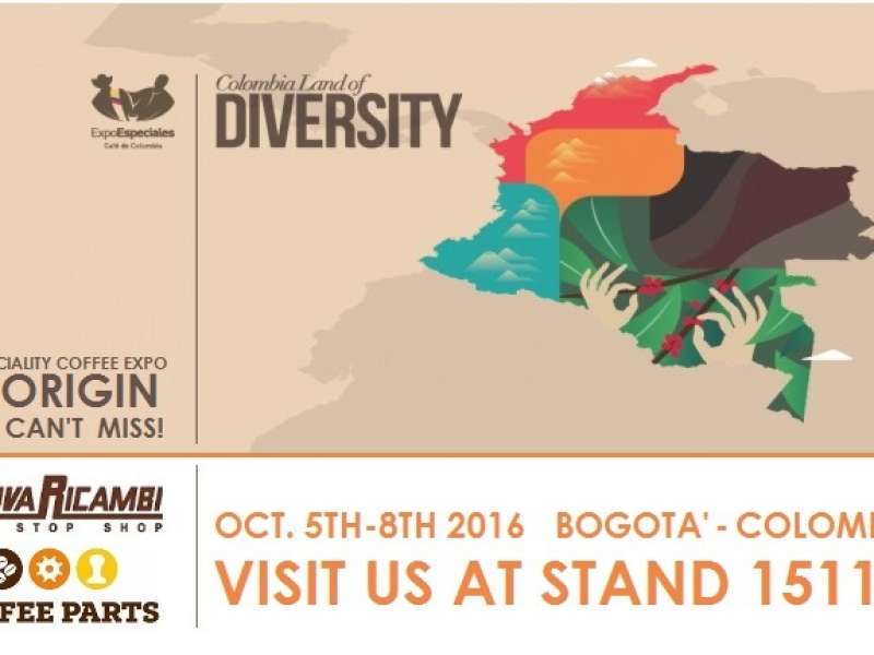 ExpoEspeciales Cafe de Colombia 2016: meet Coffee Parts Colombia and Nuova Ricambi Srl at stand 1511A!