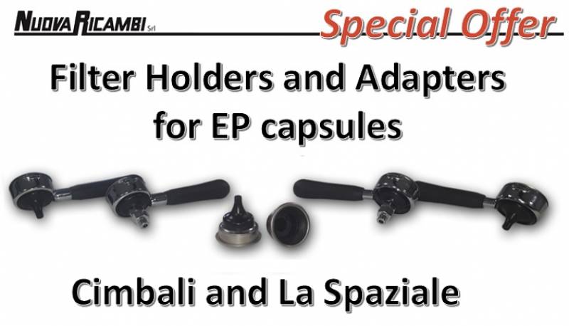 Filter Holders and Adapter for EP capsules for Cimbali and La Spaziale on special offer!