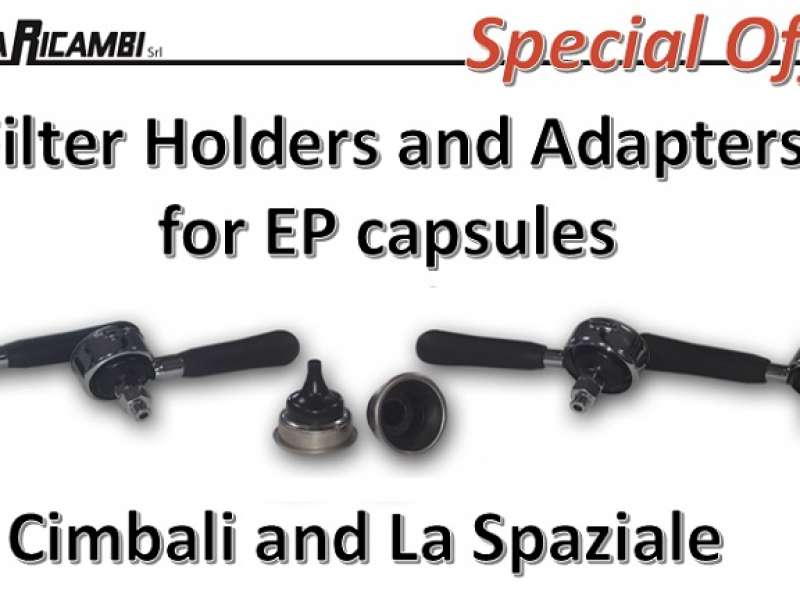 Filter Holders and Adapter for EP capsules for Cimbali and La Spaziale on special offer!