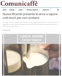 Nuova Ricambi presenta le lance a vapore cold touch per non scottarsi
