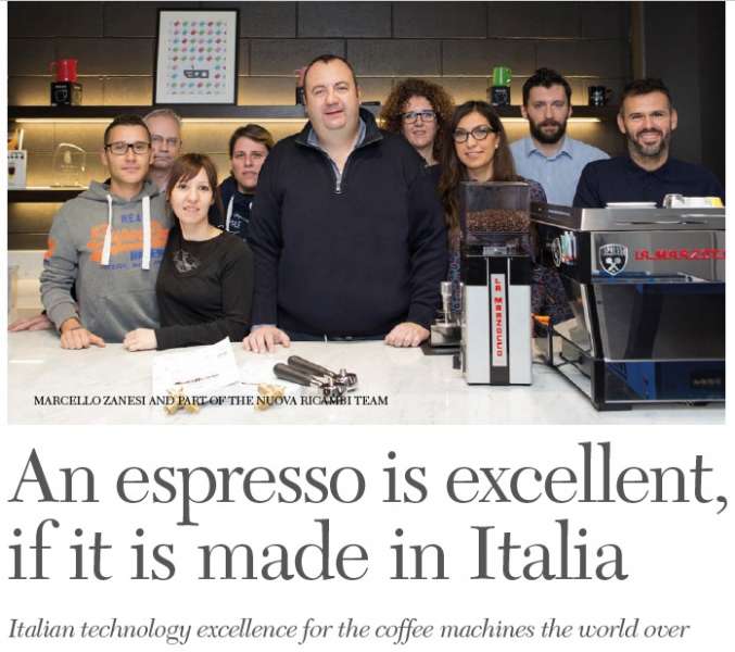 Italian technology excellence for the coffee machines the world over
