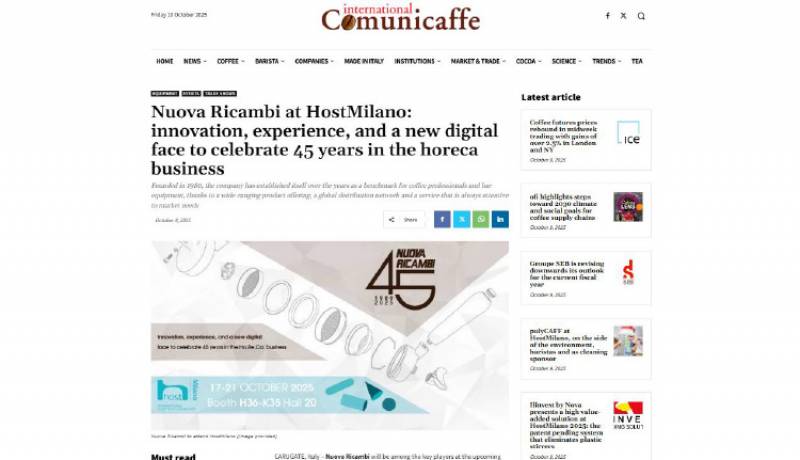 Nuova Ricambi at HOST celebrates 45 years in the Ho.Re.Ca. business