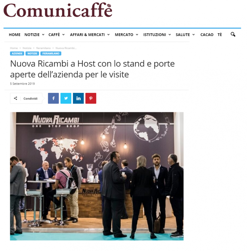 Nuova Ricambi a Host con lo stand e porte aperte dell’azienda per le visite
