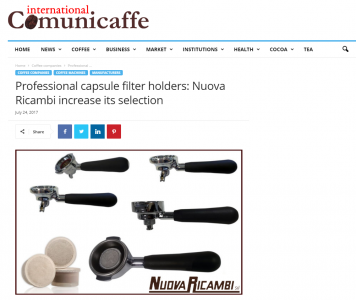 Professional capsule filter holders: Nuova Ricambi increase its selection
