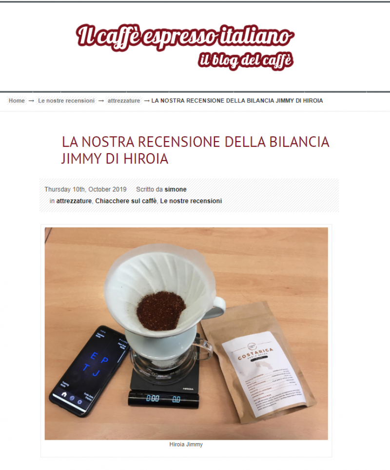 LA NOSTRA RECENSIONE DELLA BILANCIA JIMMY DI HIROIA