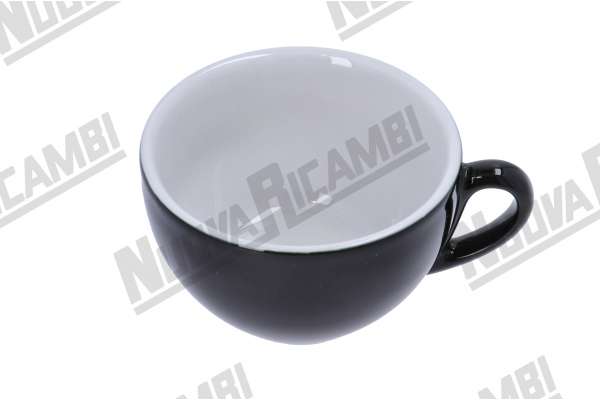 MILANO BLACK PORCELAIN CAPPUCCINO CUP (204cc )
