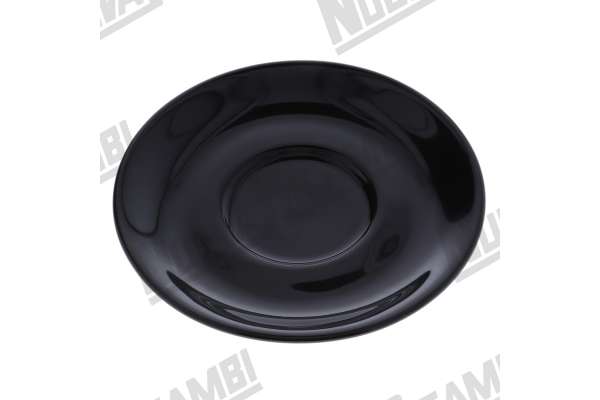 BLACK PORCELAIN CAPPUCCINO SAUCER Ø 140mm