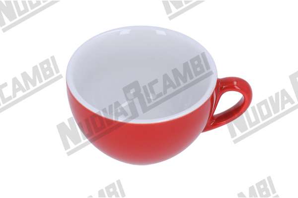 MILANO RED PORCELAIN CAPPUCCINO CUP ( 204cc )