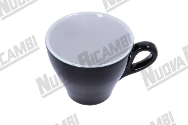 GENOVA BLACK PORCELAIN CAPPUCCINO CUP (145cc )