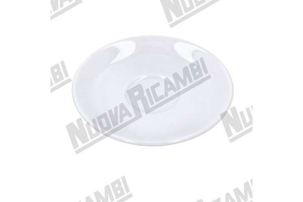 PLATILLO CAFE' BLANCO EN PORCELANA - Ø 120mm