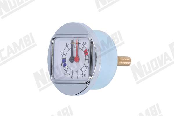 MANOMETRO DOBLE ESCALA 0-3/0-15 BAR ENLACE PLANO 1/8M MARCO Ø 70mm - CUERPO Ø 58mm BRASILIA CENTURY