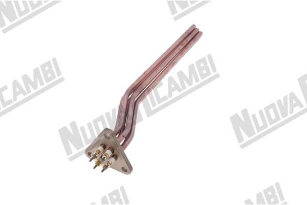HEATING ELEMENT GR/2 - V230/400 - 4500W- 6 POLES - L. 330mm - WITHOUT PROBLEHOLDER  BRASILIA ( CENTURY/ DECURTIS/ GRADISCA/ PORTOFINOcc )