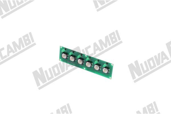 TARJETA BOTONERA 6 TECLAS SED - 6 LED -16 PIN  SANREMO MILANO LX