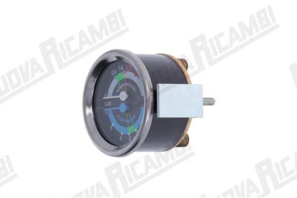 DOUBLE SCALE PRESSURE GAUGE 0-3/0-15 BAR - CONNECTION 1/8M FLAT - FRAME Ø 65mm - BODY Ø 60mm ECM