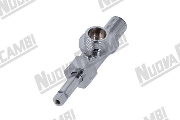 ASSIEME RUBINETTO ACQUA/VAPORE CROMATO CON PERNO LUNGO - ATTACCO 1/4M-3/8M  BFC