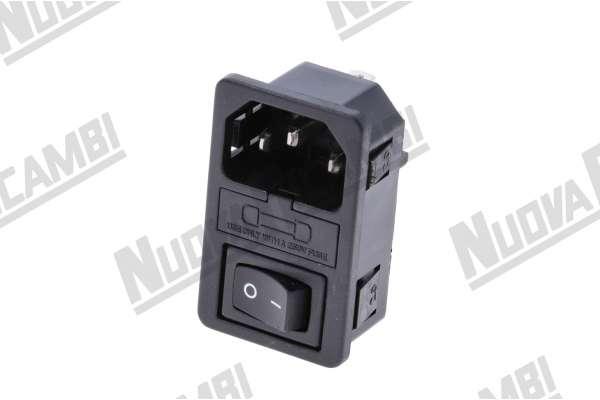 STARTING SWITCH  0 - 1 WITH PLUG 250V -10A MOUNTING HOLE 46x27  HEYCAFE' H5