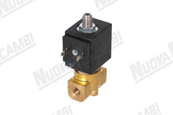 ELECTROVALVULA ''GHEZ'' 3 VIAS - 1/8-1/8 FF -V230/240 - 50/60 - 8W - ORIF.. Ø 1,5mm - JUNTA RUBÍ - DESAGUE CONICO 1/8 -
