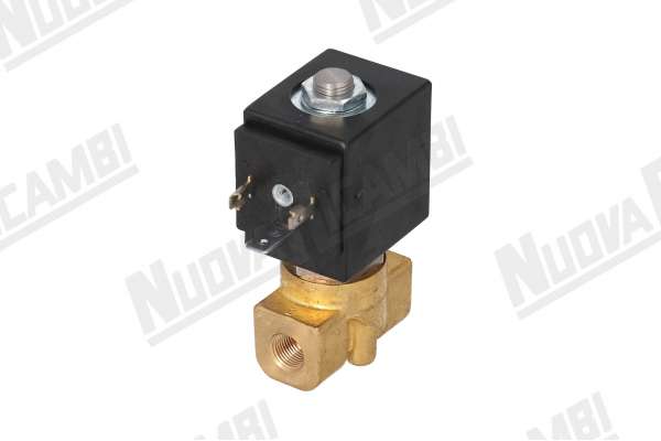 ELECTROVALVULA ''GHEZ'' 2 VIAS - 1/8-1/8 FF -V230/240 - 50/60 - 8W - ORIF. Ø 2,5mm - JUNTA VITON - DESAGUE CONICO 1/8 -
