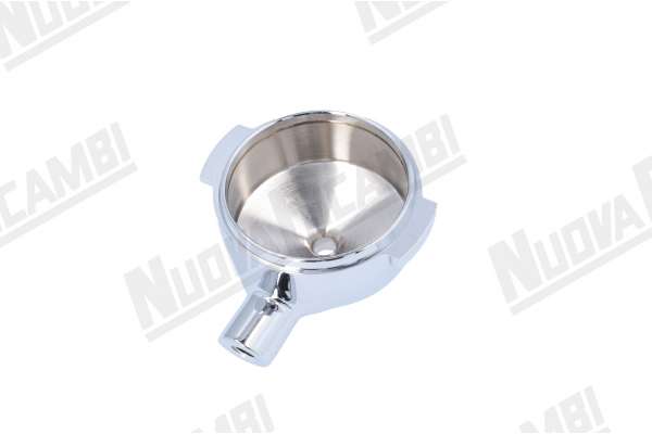 CORPO PORTAFILTRO 15° ATTACCO MANOPOLA M10  - ATTACCO BECCUCCI 3/8  BRUGNETTI/ BFC/ ECM/ LA SCALA/ SANREMO/ SV ITALIA/ WEGA