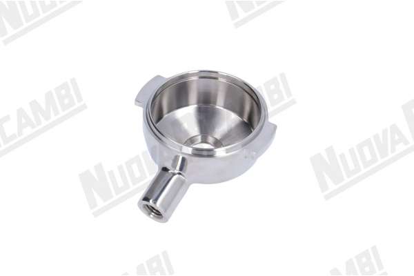 15° ANGLED STAINLESS STEEL PORTAFILTER BODY - HANDLE M12 BRUGNETTI/ BFC/ ECM/ RST/ SANREMO/ SV ITALIA/ WEGA