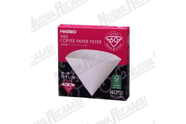 PAPIERFILTER WEISS FÜR DRIPPER 02(40STK)