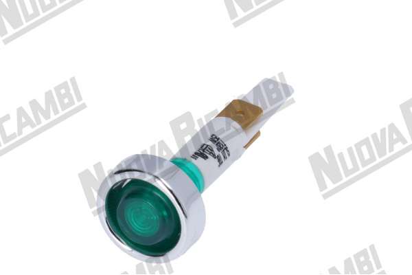 LAMPARA PILOTO VERDE 250V - 120° - CABEZA A Ø 20mm - AGUJERO Ø 10mm - VBM/ ELEKTRA/ ECM DE/ PROFITEC