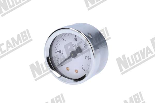 MANOMETRO 1 ESCALA 0-3 BAR - ENLACE 1/8M CONICO - Ø 52mm FAEMA