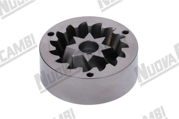 MACINA CONICA - Ø EST. 71mm - Ø INT. 14mm CON CHIAVETTA - H. 25mm - 3 FORI - ORIGINALE MAZZER ROBUR / KOLD MONOFASE ( DOSATORE - O.D. )