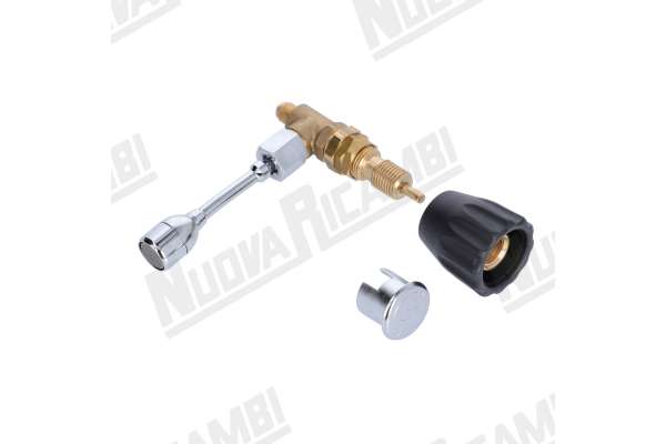 WASSERHAHN VERCHROMT KOMPLETT MIT ROHR UND GRIFF