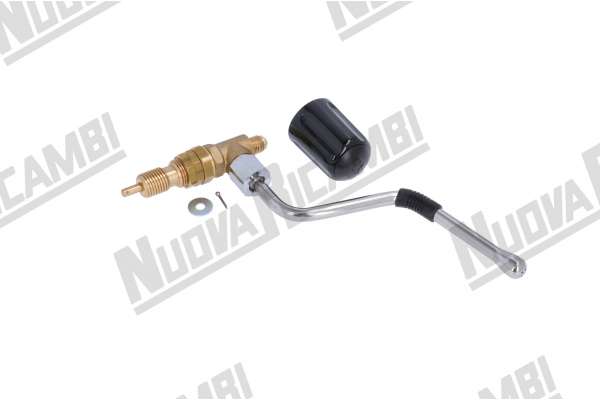 CONJUNTO GRIFO CON TUBO VAPOR INOX Y RUEDA