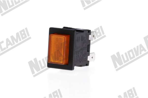 INTERRUTTORE BIPOLARE ARANCIO 250V - 16A - CAVA 13x20mm  RANCILIO