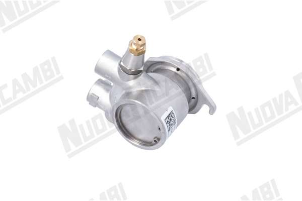 STAINLESS STEEL VOLUMETRIC PUMP NUERT -FAEMA/CASADIO/CIMBALI - FLANGE 2 HOLES 150 lt - PIN 7,3x3,3mm - BALANCED BYPASS H. WITHOUT PIN 70,5 mm FITTINGS 3/8 WITH INNER STOP LIMITER FOR MALE PIPE