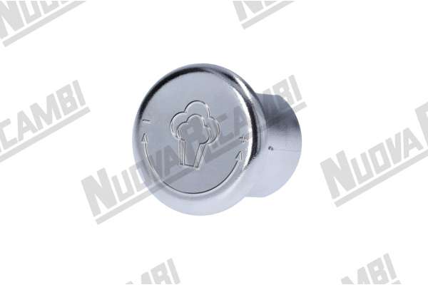 TAPON CROMADO RUEDA VAPOR