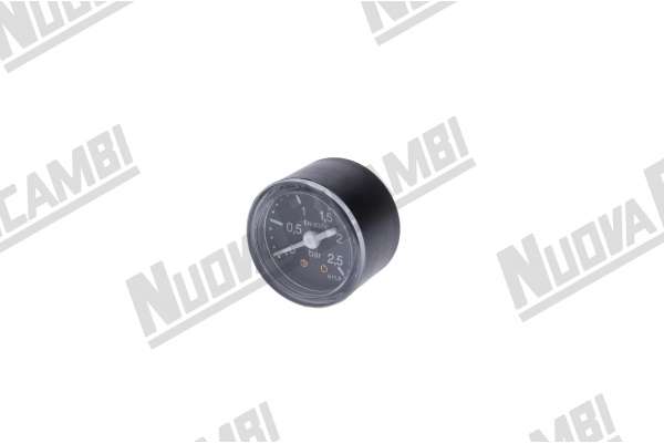 MANOMETRO 1 SCALA 0-2,5 BAR - ATTACCO 1/8M CARTELLA - CORNICE Ø 43mm - CORPO Ø 42mm  FAEMA E91