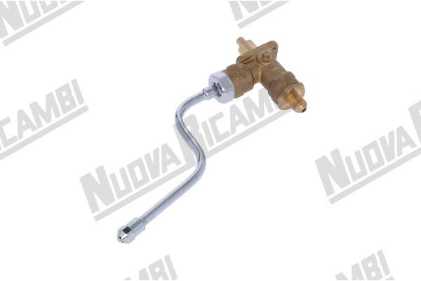 ASSIEME RUBINETTO COMPLETO DI TUBO VAPORE - ATTACCO 1/4M CARTELLA - 1/2F  FAEMA ( DUE/ E91 )