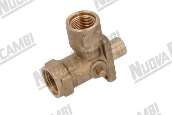 CORPO RUBINETTO ACQUA/VAPORE CON SEDE INOX  FAEMA DUE/ E91