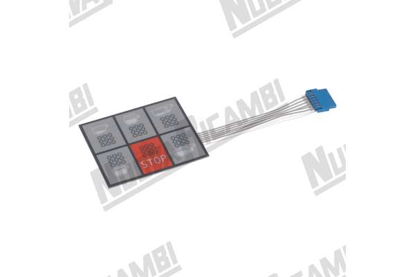 MEMBRANA PULSANTIERA 6 TASTI - 6 PIN - FAEMA E97/A  ( 3301134529 )