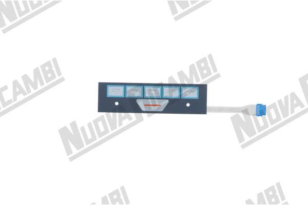 MEMBRANA PULSANTIERA FAEMA E98/A 176X49mm  FLAT 6 PIN
