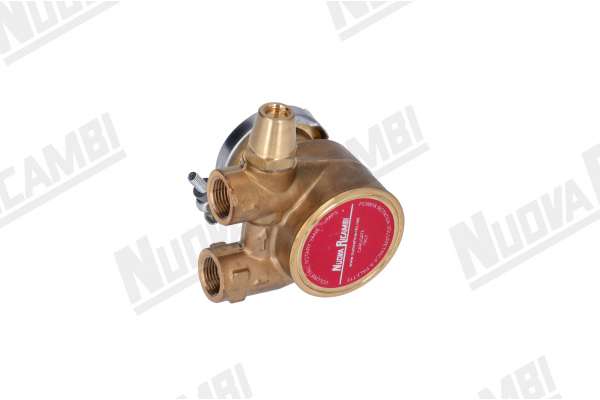 POMPA VOLUMETRICA NUERT FASCETTA 50 lt BY PASS BILANCIATO RACCORDI 3/8F  CON FASCETTA FISSAGGIO  H. 70mm