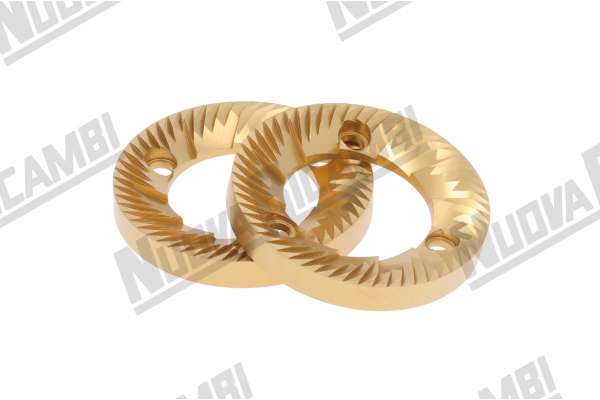 PAR DE MUELAS ANFIM TITANIO IZDA Ø EXT.64 - Ø INT. 37 - H 9mm 3 AGUJEROS