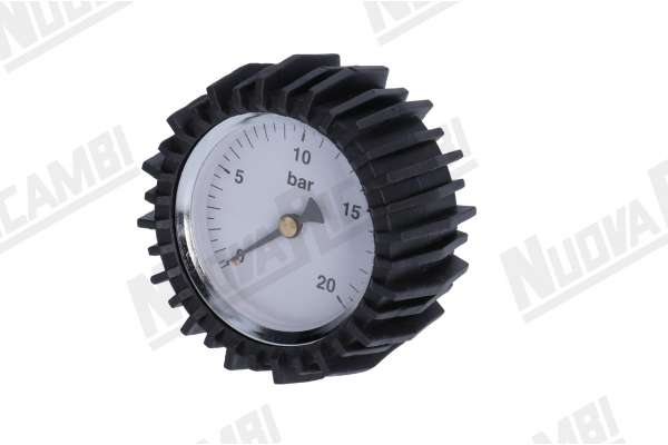 MANOMETRO PER PORTAFILTRO 20 ATM CON PROTEZIONE DI GOMMA