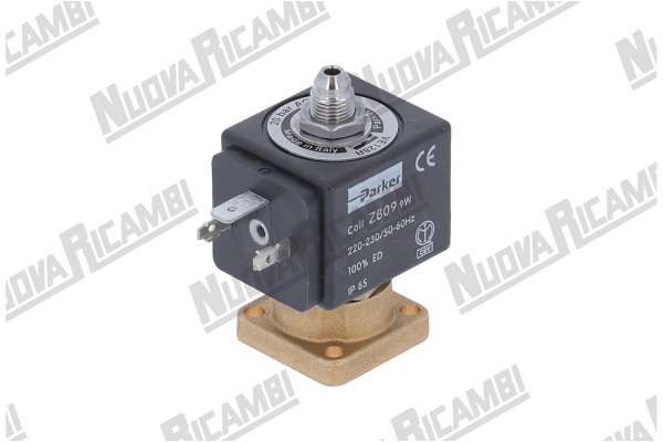 MAGNETVENTIL PARKER 3 WEGE V220-230/50-60 Hz 9W ÖFF. Ø 1,5 - 20 BAR - VITON HALTUNG KONISCHE ABFLUSS 1/8