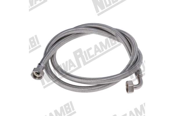 STAINLESS STEEL FLEXIBLE INLET HOSE 3/4Fp-3/4Fp 1 CURVE 200cm